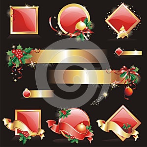 Set of Christmas & New-Year's design elements.