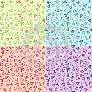 Set Christmas Seamless Texture