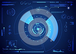 Set of Circle Abstract Digital Technology UI Futuristic HUD Virtual Interface Elements Sci- Fi Modern User For Graphic Motion, Th