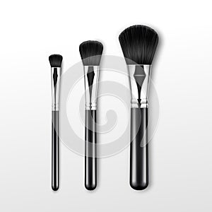 Set of Clean Professional Makeup Powder Brush