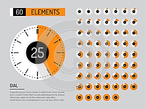 Set clock dial timer