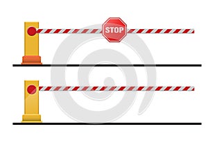 Automatic parking gate barrier