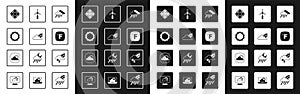 Set Cloud with rain, Rainbow clouds, Sun, Snowflake, Fahrenheit, Wind turbine, and and Weather forecast icon. Vector