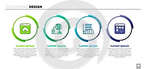 Set Cloud technology data transfer, Network cloud connection, Server, Data, Web Hosting and Loading window. Business