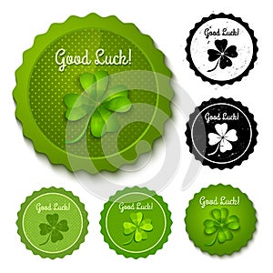 Set clover stamps