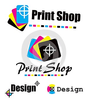 Set of CMYK designs