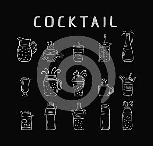 Set cocktails, doodle.