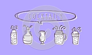 Set cocktails, doodle.