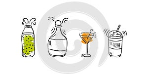 Set cocktails, doodle.