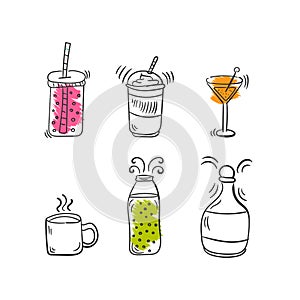 Set cocktails, doodle.