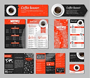 Set coffee corporate identity