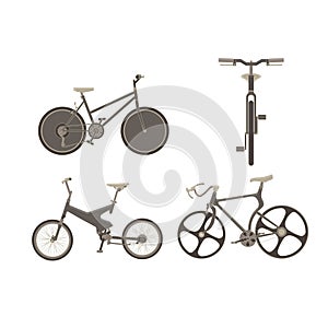 Set, collection, pack bicycles