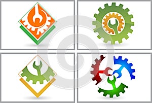 Set collection Power tool logo