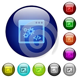 Color Application programming interface glass buttons