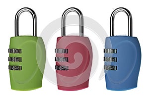 Set color the lock with a digital code