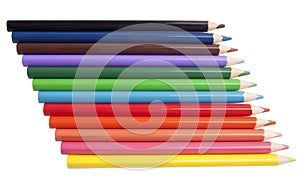 Set of color pencils photo