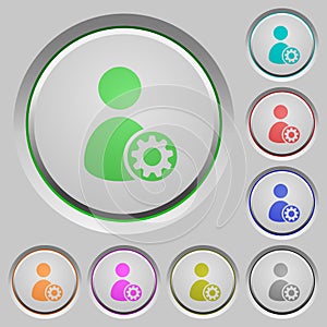 User account settings push buttons