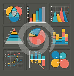 Set of colored business graphs