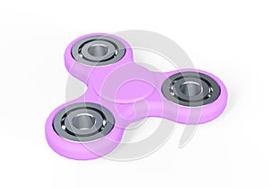 Set of colored fidget spinners, 3D rendering