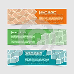 Set of colorful banners. Modern concept.