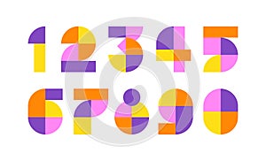 Set of colorful geometric numbers