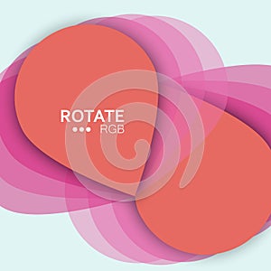 Set colorful geopoint. Vector abstract design