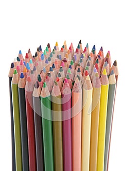 Set of colorful pencils