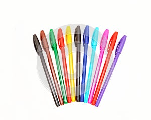 Set of colorful pens