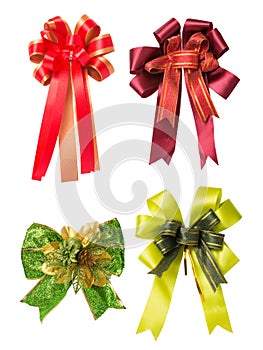 Set of colorful Ribbon Bows