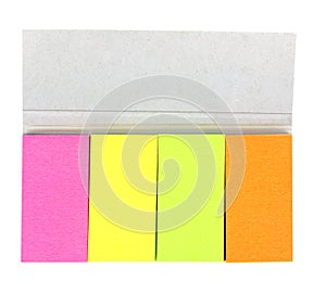 A set of colorful sticky paper