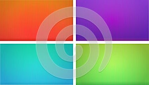 Set of Colorful Striped Backgrounds photo