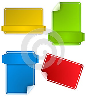 Set of Colorful Text Box