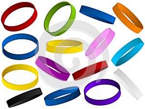 Set of colorful wristband