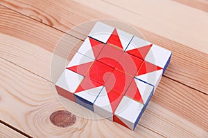 A set of colourful bricks