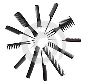 Set of combs, hairstyle accessories