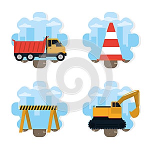 Set of construction icons