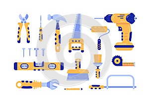 Set of construction tools