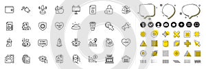 Set of Coronavirus, Dog feeding and Stay home line icons for web app. Pictogram icon Vector