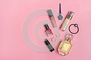 Set of cosmetics and accessories