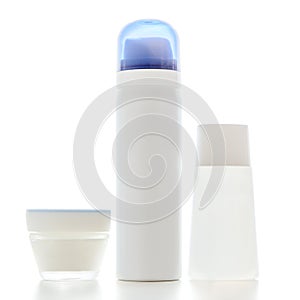 Set of cosmetics containers