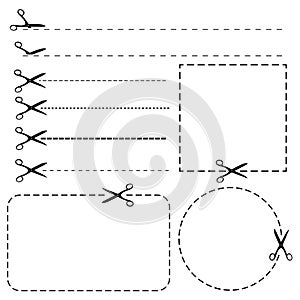Set of coupon borders