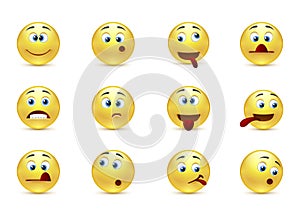 Set crazy emoticons