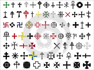 Set of crosses photo