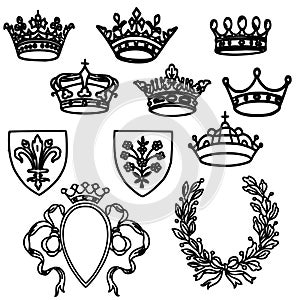 Set of crowns photo