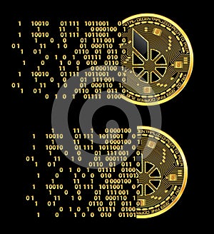 Set of crypto currency bitshares golden symbols