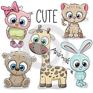 Set of Cute Animals