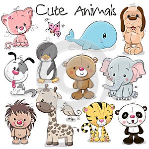 Set of Cute Animals photo