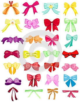 Set of cute bows