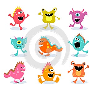 Set of cute little monsters 2