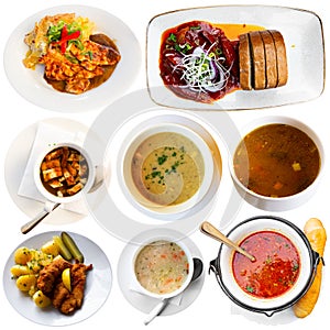 Set of Czech meals